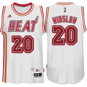Camiseta Retro Miami Heat Winslow #20 Blanco