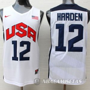 Camiseta de Harden USA NBA 2012 Blanco