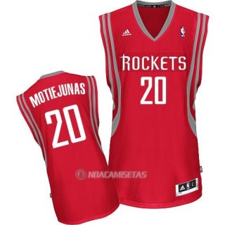 Camiseta Houston Rockets Motiejunas #20 Rojo