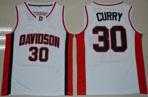 Camiseta NCAA Stephen Curry #30 Blanco