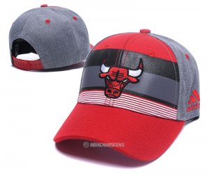 NBA Chicago Bulls Sombrero Gris Rojo Negro