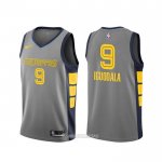Camiseta Memphis Grizzlies Andre Iguodala #9 Ciudad 2019-20 Gris