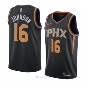 Camiseta Phoenix Suns Tyler Johnson #16 Statement 2018 Negro