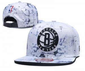 NBA Brooklyn Nets Sombrero Blanco Negro