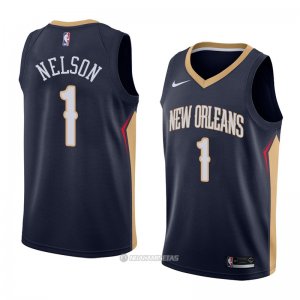 Camiseta New Orleans Pelicans Jameer Nelson #1 Icon 2018 Azul