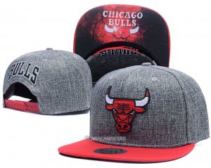 NBA Chicago Bulls Sombrero Oscuro Gris Rojo