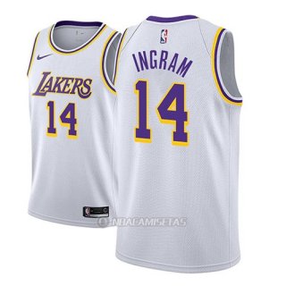 Camiseta Los Angeles Lakers Brandon Ingram #14 Association 2018 Blanco