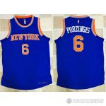 Camiseta Knicks Porzingis #6 Azul