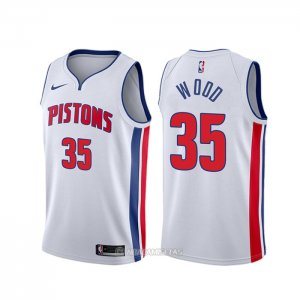 Camiseta Detroit Pistons Christian Wood #35 Association Blanco
