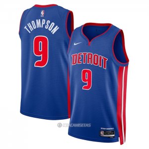 Camiseta Detroit Pistons Ausar Thompson #9 Icon Azul