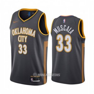 Camiseta Oklahoma City Thunder Mike Muscala #33 Ciudad Negro