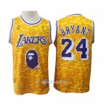 Camiseta Los Angeles Lakers Kobe Bryant #24 Bryant Mitchell & Ness Amarillo