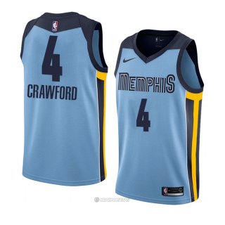 Camiseta Memphis Grizzlies Markel Crawford #4 Statement 2018 Azul