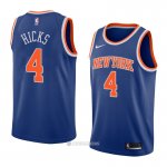Camiseta New York Knicks Isaiah Hicks #4 Icon 2018 Azul