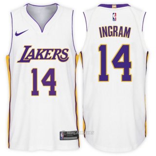 Camiseta Autentico Los Angeles Lakers Ingram #14 2017-18 Blanco