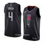 Camiseta Los Angeles Clippers Jamychal Green #4 Statement 2019 Negro