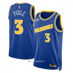 Camiseta Golden State Warriors Jordan Poole #3 Classic 2022-23 Azul