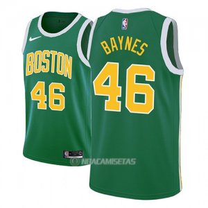 Camiseta Boston Celtics Aron Baynes #46 Earned 2018-19 Verde