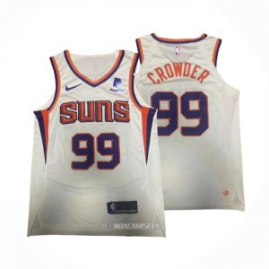 Camiseta Phoenix Suns Jae Crowder #99 Association Autentico Blanco