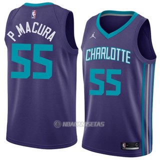 Camiseta Charlotte Hornets J. P.macura #55 Statement 2018 Violeta