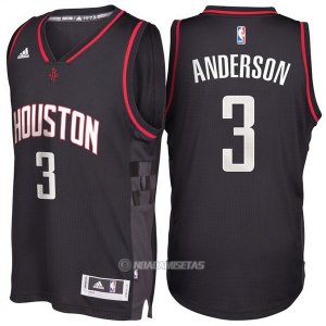 Camiseta Alternate Black Space City Houston Rockets Anderson #3 Negro