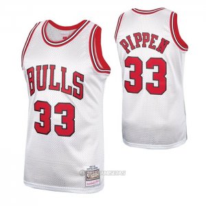 Camiseta Chicago Bulls Scottie Pippen #33 Mitchell & Ness 1997-98 Negro2