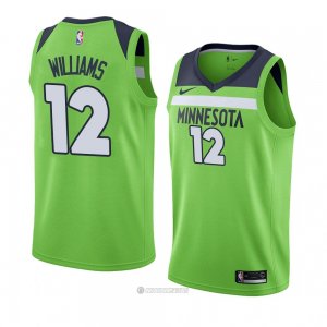 Camiseta Minnesota Timberwolves C. J. Williams #12 Statement 2018 Verde