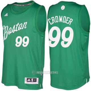 Camiseta Navidad Boston Celtics Jae Crowder #99 Veder