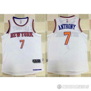 Camiseta Knicks Anthony #7 Blanco