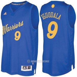 Camiseta Navidad Golden State Warriors Andre Iguodala #9 Azul