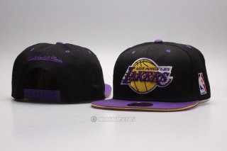 NBA Los Angeles Lakers Sombrero Snapbacks Negro Violeta