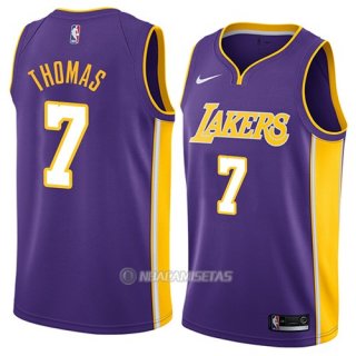 Camiseta Los Angeles Lakers Isaiah Thomas #7 Statement 2018 Violeta