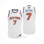 Camiseta New York Knicks Carmelo Anthony #7 Blanco