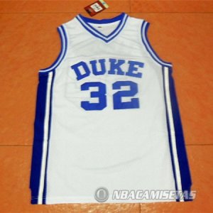 Camiseta NCAA Duke Laettner Blanco #32
