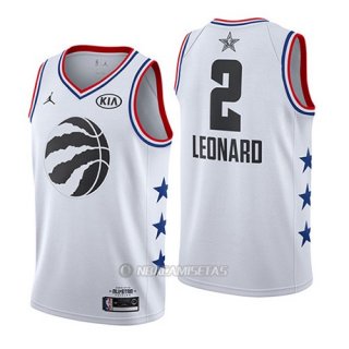 Camiseta All Star 2019 Toronto Raptors Kawhi Leonard #2 Blanco