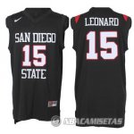 Camiseta NCAA San Diego State Leonard Negro #15