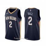Camiseta New Orleans Pelicans Lonzo Ball #2 Icon Azul