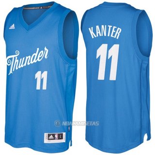 Camiseta Navidad Oklahoma City Thunder Enes Kanter #11 Azul