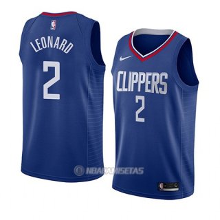 Camiseta Los Angeles Clippers Kawhi Leonard #2 Icon 2019-20 Azul