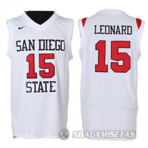 Camiseta NCAA San Diego State Leonard Blanco #15