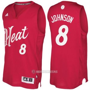 Camiseta Navidad Miami Heat Tyler Johnson #8 Rojo