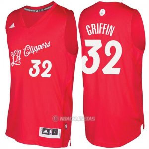 Camiseta Navidad Los Angeles Clippers Blake Griffin #32 Rojo