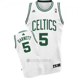 Camiseta Boston Celtics Garnett #5 Blanco