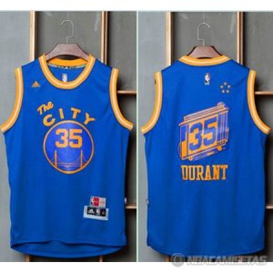 Camiseta Warriors Ciudad de Edicion Durant #35 Azul