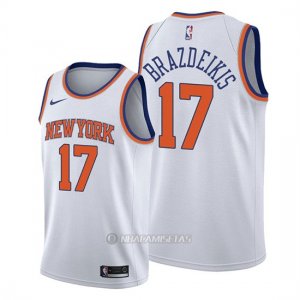Camiseta New York Knicks Iggy Brazdeikis #17 Association 2019-20 Blanco
