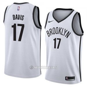 Camiseta Brooklyn Nets Ed Davis #17 Association 2018 Blanco