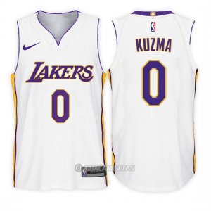Camiseta Nino Los Angeles Lakers Kyle Kuzma Association #0 2017-18 Blanco