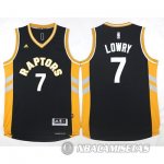 Camiseta Toronto Raptors Lowry #7 Negro Oro