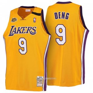 Camiseta Retro Los Angeles Lakers Deng #9 Amarillo 1999-00