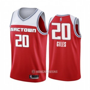 Camiseta Sacramento Kings Harry Giles #20 Ciudad Edition Rojo